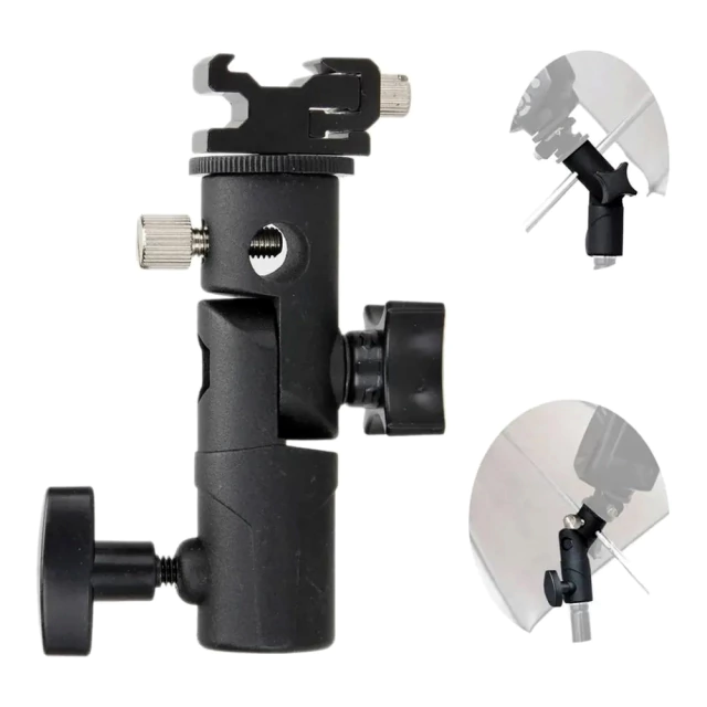 Suporte Adaptador Sombrinha e Flash Speedlite S-02 - CAMERA NINJA • PHOTO VIDEO STORE