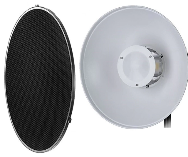 Refletor Beauty Dish Bowens - Branco com Grid (BDR-W420C02) - comprar online