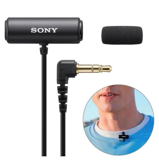 Microfone Lapela com Fio - Sony ECM LV1 na internet