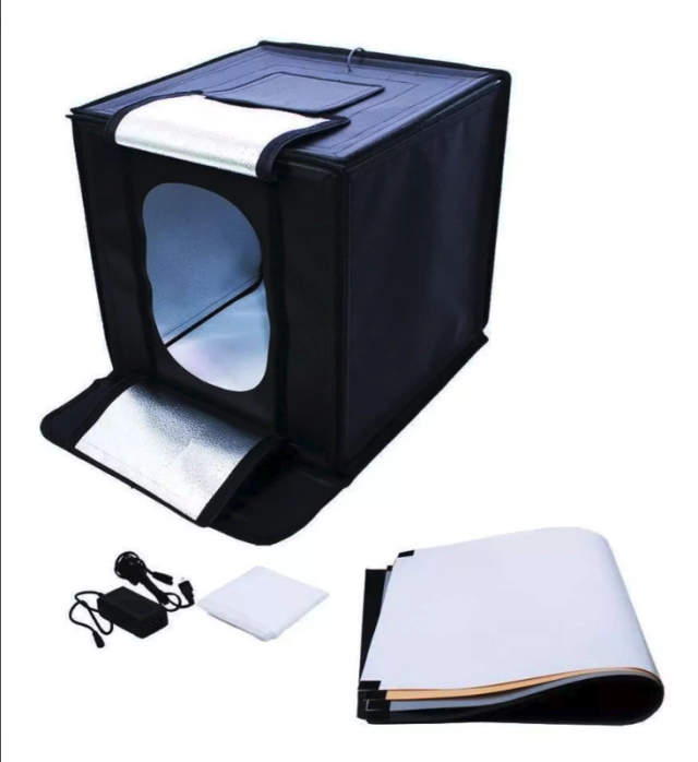 Kit Mini Studio Greika TENDA LED 440 (40X40X40cm - 110V - 50W - 4 FUNDOS)