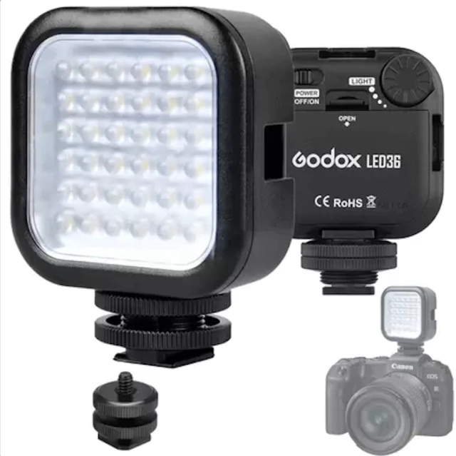 Mini Iluminador LED36 Godox (36 leds - Temp. 5500K)