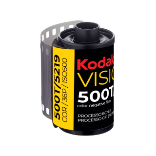 Kodak Vision3 500T / 5219 - Filme Cinema 35mm / Colorido / 36p / Iso 500 (REBOBINADO) - comprar online