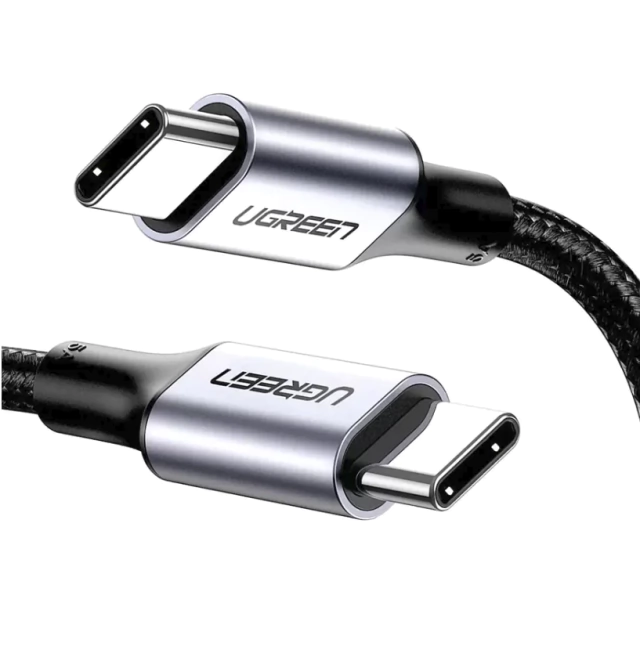 Cabo Carregamento Rápido UgreenUsbC 2.0 100W ( 480mb/s / 150cm / 20V 5A max / Space Gray) - comprar online