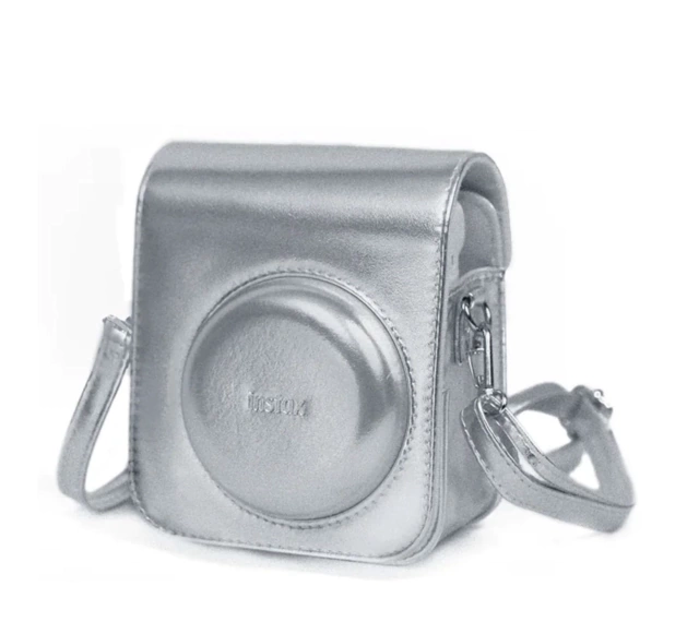 Kit Câmera Instax Mini 12 com pack 10 fotos Mermaid Tail e Bolsa - COR BRANCO MARFIM