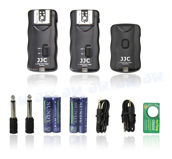 Kit Radio Flash JJC JF-U2 (1 transmissor e 2 receptores) - comprar online
