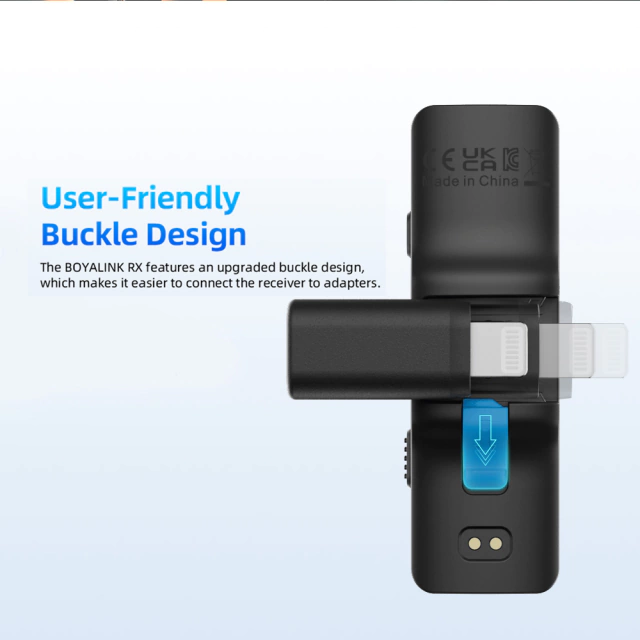 Sistema Microfone Lapela Duplo Sem Fio Boya Boyalink 2.4Ghz + Estojo de Carregamento (iphone / android / camera / notebook ) - CAMERA NINJA • PHOTO VIDEO STORE