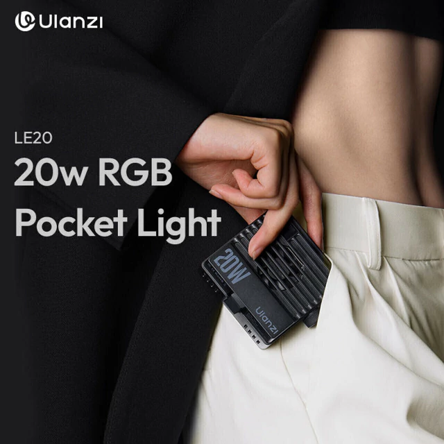 Iluminador LED Power Pocket ULANZI LE20 (20w / RGB / FX / 5000mAh / ICR>95) na internet