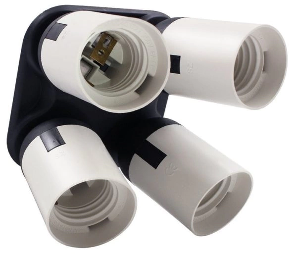 Soquete Quadruplicador Greika YL-108 para Lâmpada Rosca E27 na internet