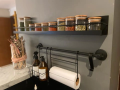 FRASCO DE VIDRIO "CAPRI" CON TAPA BAMBOO REDONDA 85x150 #5 - comprar online