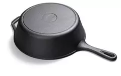 OLLA SARTEN HIERRO FUNDIDO WOK CON MANGO DOBLE USO OPALO en internet