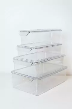 ORGANIZADOR "CLEAR" RECTANGULAR "XXL" CON TAPA #4
