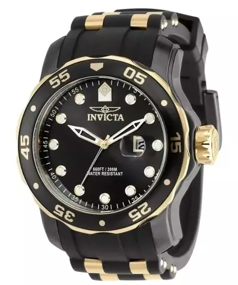 Reloj Invicta 39414 Hombre – Pro Diver Dorado y Negro 48mm Resistente al Agua 100M - comprar online
