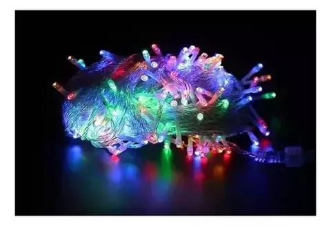 Guirnalda 100 luces led multicolor 220v