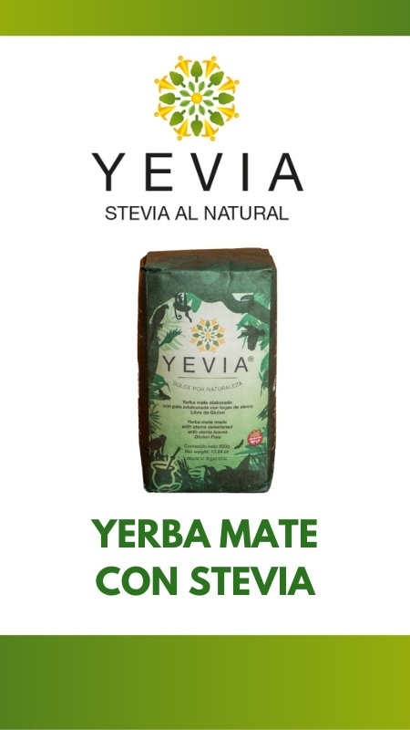 YEVIA YERBA MATE CON STEVIA DULCE POR NATURALEZA BOLSA 500 GR