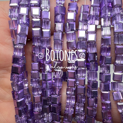 CRISTALITOS - 4MM- PAQUETE X 10 TIRAS (COD: 2949) CUBO