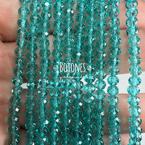 CRISTALITOS - 4X3.5MM- PAQUETE X 10 TIRAS (COD: 2068) REDONDO