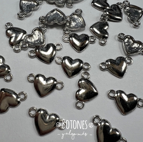 DIJE CORAZON - 10X17MM - (COD: 2459)