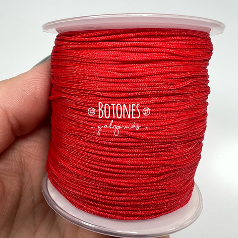 HILO CHINO ROJO 1 MM - ROLLO 70 MT- (COD: 2630)