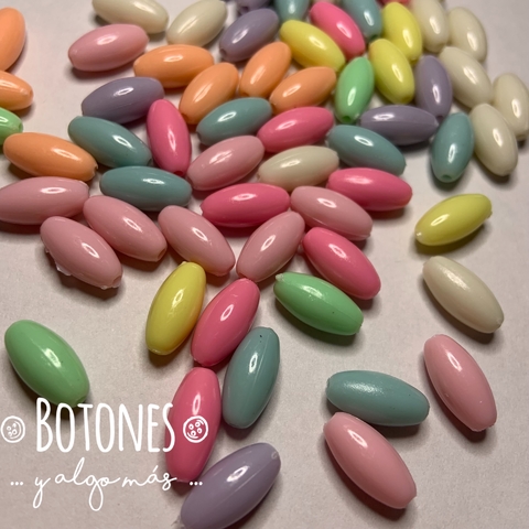 CUENTAS INFANTILES SEMILLA -15 X7 MM (COD: 1786)