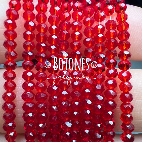 CRISTALITOS - 2X1.5MM- PAQUETE X 10 TIRAS (COD: 2989) REDONDO