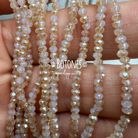 CRISTALITOS - 1MM- PAQUETE X 10 TIRAS (COD: 3071) REDONDO - comprar online