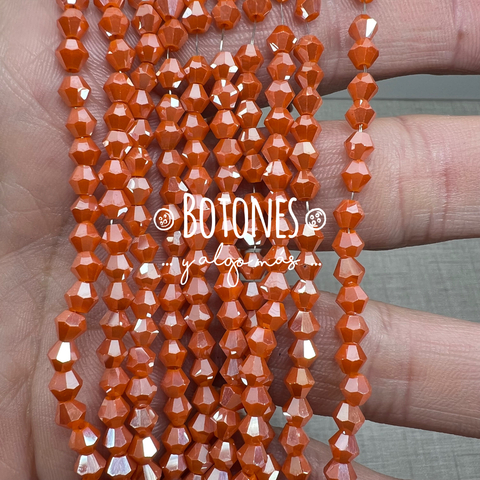 CRISTALITOS - 4x3.5MM- (COD: 2888) BICONO - ROMBO