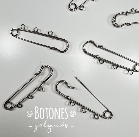 PRENDEDOR ALFILER GANCHO CON 3 RULOS 70MM (COD:2376) - comprar online