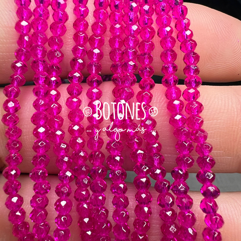 CRISTALITOS - 2X1.5MM- PAQUETE X 10 TIRAS (COD: 2986) REDONDO