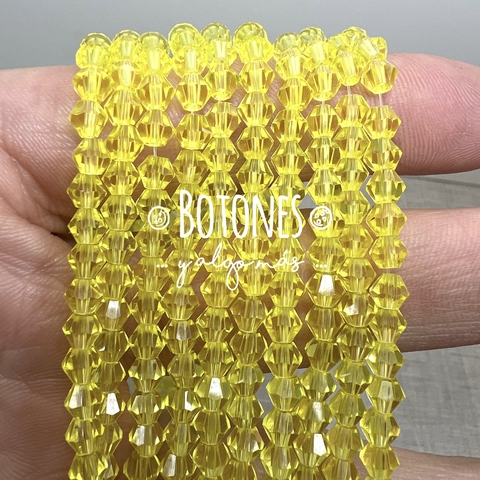 CRISTALITOS - 4x3.5MM- (COD: 1185) BICONO - ROMBO