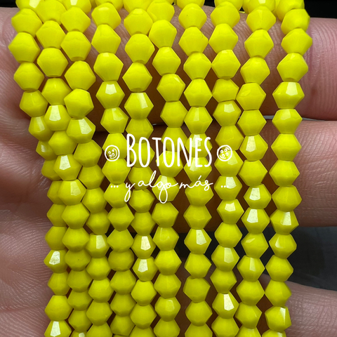 CRISTALITOS - 4X3,5MM- (COD: 091) BICONO - ROMBO