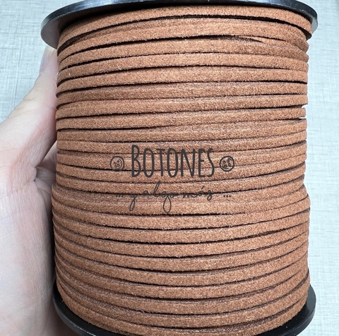 CORDON CHOCOLATE GAMUZADO 3MM - (COD:2832)