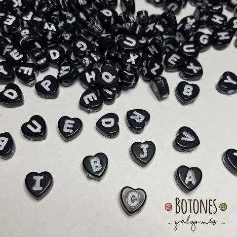 LETRAS PASANTES CORANZON NEGRO- (COD: 1878)