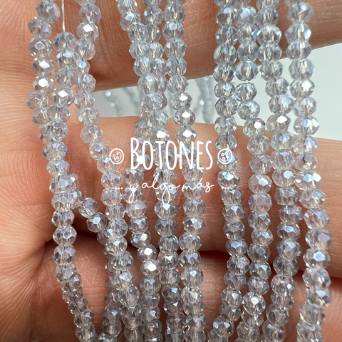 CRISTALITOS - 1MM- PAQUETE X 10 TIRAS (COD: 2153) REDONDO