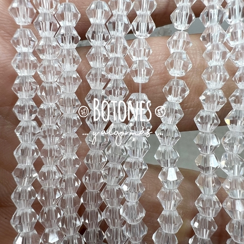 CRISTALITOS - 4x3.5MM- (COD: 1186) BICONO - ROMBO