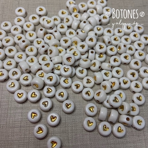CORAZON PASANTE DORADO X 500 GR 7MM (COD: 1884)