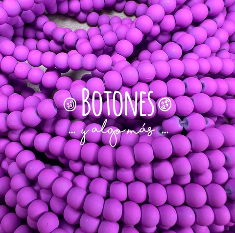 PERLAS DE VIDRIO ENGOMADAS 4MM (COD: 2511) VIOLETA