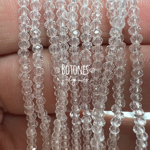 CRISTALITOS - 1MM- PAQUETE X 10 TIRAS (COD: 2148) REDONDO