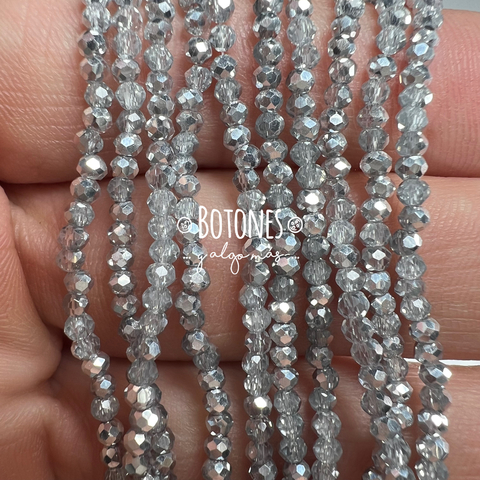 CRISTALITOS - 1MM- PAQUETE X 10 TIRAS (COD: 1919) REDONDO