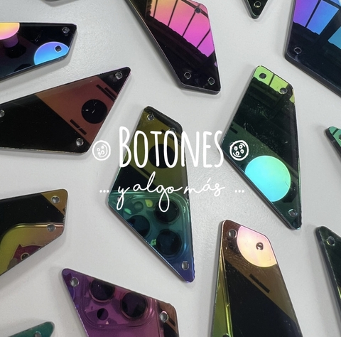 ESPEJOS IRREGULAR 17X38MM (COD: 2748) MULTICOLOR