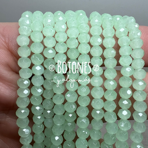 CRISTALITOS - 4X3.5MM- PAQUETE X 10 TIRAS (COD: 2891) REDONDO