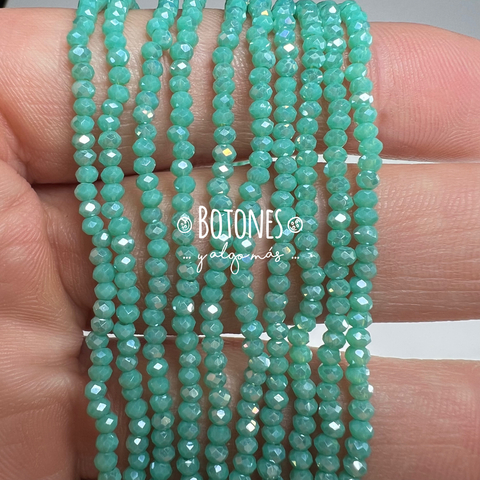 CRISTALITOS - 1MM- PAQUETE X 10 TIRAS (COD: 1922) REDONDO