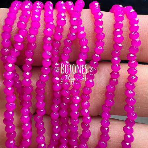 CRISTALITOS - 2X1.5MM- PAQUETE X 10 TIRAS (COD: 2991) REDONDO