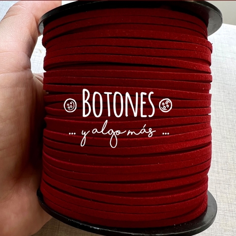 CORDON BORDO GAMUZADO 3MM - (COD: 2412)