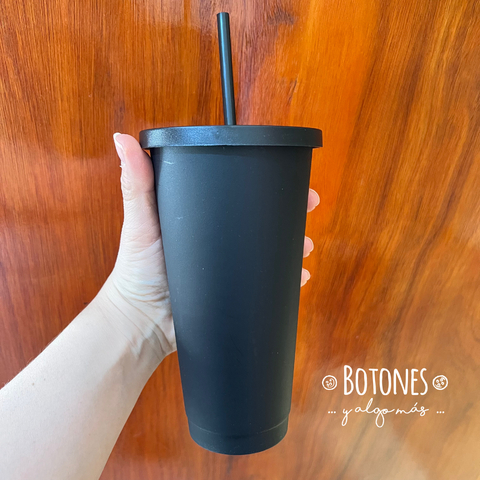 VASO PLASTICO 750 ML (COD: 1428) NEGRO - comprar online