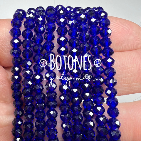 CRISTALITOS - 4X3,5MM- PAQUETE X 10 TIRAS (COD: 2921) REDONDO