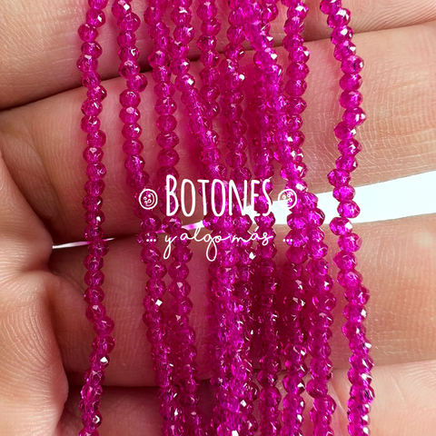 CRISTALITOS - 1MM- PAQUETE X 10 TIRAS (COD: 2825) REDONDO