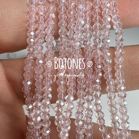 CRISTALITOS - 2X1.5MM- PAQUETE X 10 TIRAS (COD: 1501) REDONDO