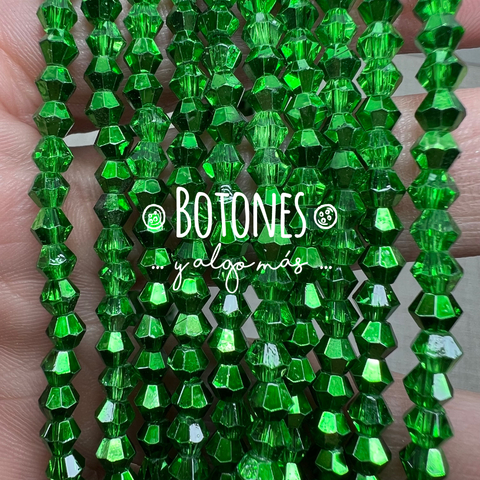 CRISTALITOS - 4x3.5MM- (COD: 2896) BICONO - ROMBO