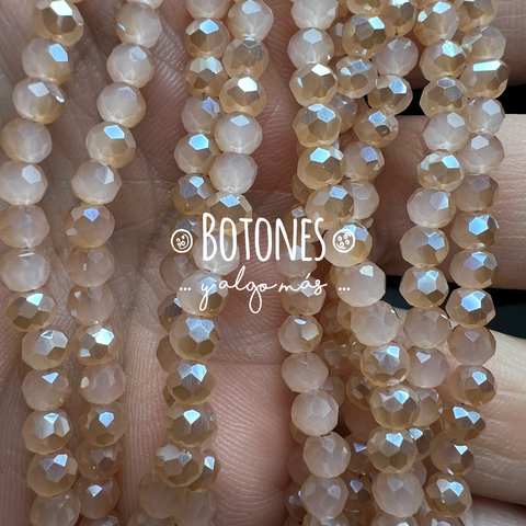 CRISTALITOS - 4X3.5MM- PAQUETE X 10 TIRAS (COD: 2993) REDONDO