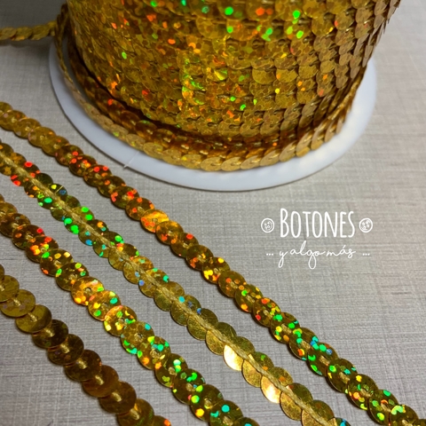 LENTEJUELA 6MM (COD: 1913) DORADO